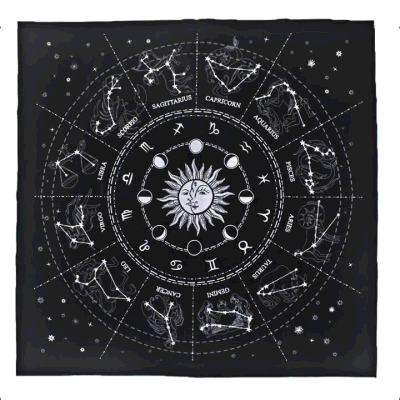  Tabla de Tarot no tejida Rune Divination Altar Tarot Patch cubierta de mesa Para los magos Juegos de mesa diarios de la libreta