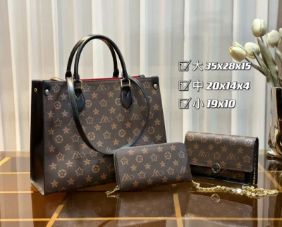  (3 bolsas para un grupo) Lady Design Luxury Wholesale réplicas Bolsa de mano de cuero Moda Bolso de mano Bolso de hombro Ofertas