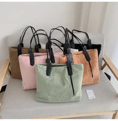  Peso ligero Poly Suave lana de cordero Escuela Bolso