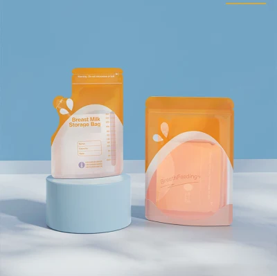  La esterilización de forma especial de grado alimentario leche en polvo congelado bolsita de enfriador de envases de plástico Bolsa Bolsa de almacenamiento de leche para bebés