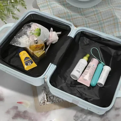 Mayorista de fábrica de 14 pulgadas portátil de 12 pulgadas con equipaje de mano pequeña mini de regalo Código de Verificación de viajes Bolsa de almacenamiento de cosméticos