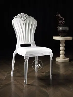  Silla Tiffany de plástico apilable silla silla silla Blanca Fiesta de Boda Hotel comedor Chiavari Presidente