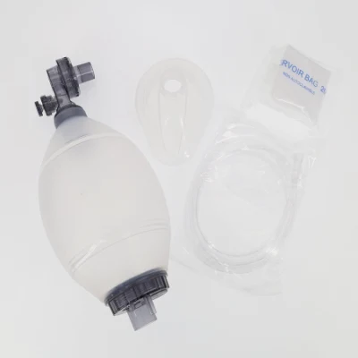 Bolsa de Resucitador manual de silicona de PVC reutilizable de alta calidad primeros auxilios Bolsa Ambu