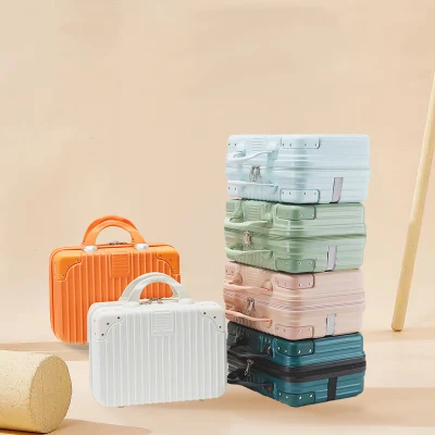 Mayorista de fábrica de 14 pulgadas portátil de 12 pulgadas con equipaje de mano pequeña mini de regalo Código de Verificación de viajes Bolsa de almacenamiento de cosméticos