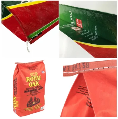PET Cat Dog Storage Bolsa de comida tejida BOPP de fondo plano