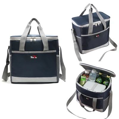 Logotipo personalizado impermeable suave térmico de comestibles de entrega de comida almuerzo Bolsa Camping Picnic vino cerveza hielo nevera Bolsa helada