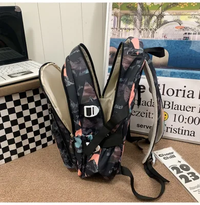 Mochila impermeable de gran capacidad para adolescentes de estudiantes de la Escuela Secundaria Fashion College