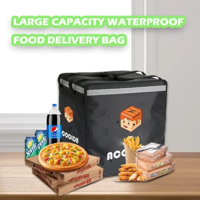 Barato Dropshipping Stock mantener personalizado caliente rápido Pizza entrega de alimentos Bolsa extensible plegable Insulated Thermal Cooler Bolsa para productos de congelación Comida