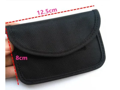 El bloqueo de la señal RFID Bolsa de Faraday Firber de carbono de la bolsa de bloqueo