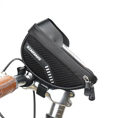 Bicicleta bicicleta bicicleta Handlebar Soporte de montaje Bolsa de teléfono impermeable