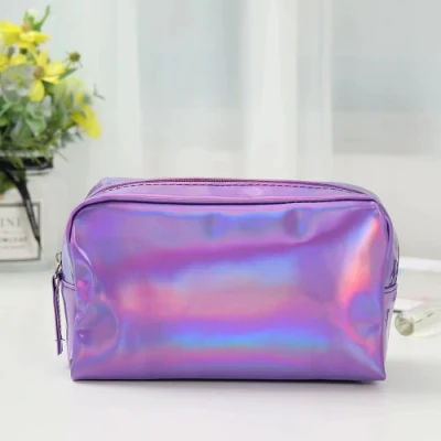 Aseo de la mujer PU bolsa de cosméticos de viajes Bolsa de maquillaje resistente al agua al aire libre