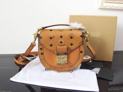  MCM 1: 1 AAAAA espejo hombro de noche pequeña bolsa cuadrada con logotipo