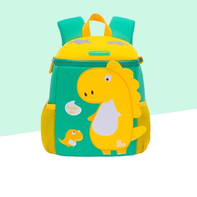  Buena calidad Buceo material impermeable Bolsas escolares Gran capacidad Bucket Mochila Dinosaur Children