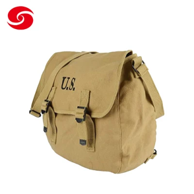  WW2 Us M1936 Musette Bag Army Field Pack Mochila de lienzo Con correa para el hombro