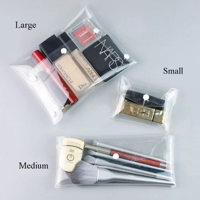 Almacenamiento portátil transparente de la bolsa de viaje Bisutería Lápices Labiales maquillaje cepillos bolsas de cosméticos