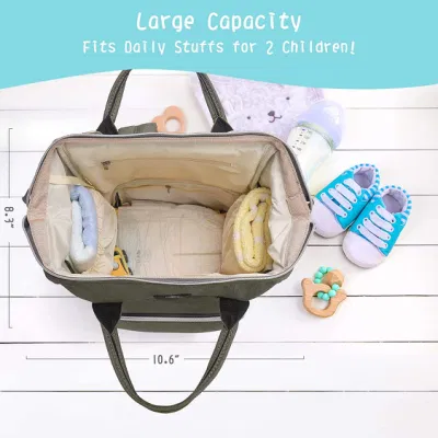 Bolsa portátil de pañales de poliéster Bolsa de viaje de gran capacidad para Niña niña joven