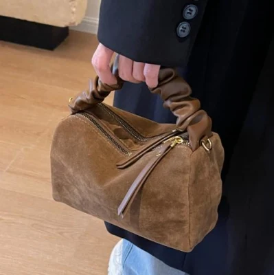  PU Bolsa de terciopelo de cuero Mujer Nueva Moda Señoras un solo hombro Bolso de terciopelo Diseñador de bolso Diseño de Moda de Lujo Mayoristas de mujeres