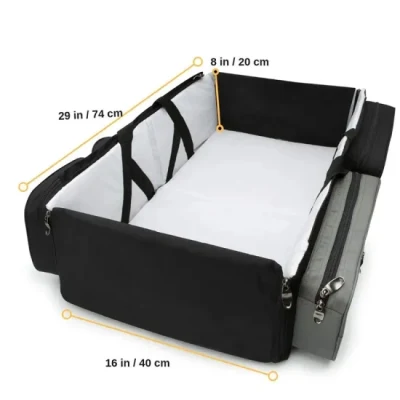 Juego de alfombrillas para cambiar portátil al por mayor mamá viaje Tote bebé Bolsas Nappy Bolsa para pañales para madres