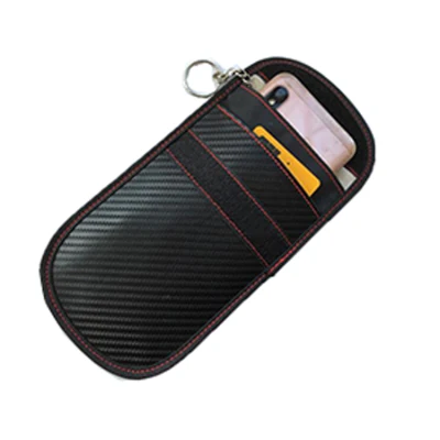 El bloqueo de la señal RFID Bolsa de Faraday Firber de carbono de la bolsa de bloqueo