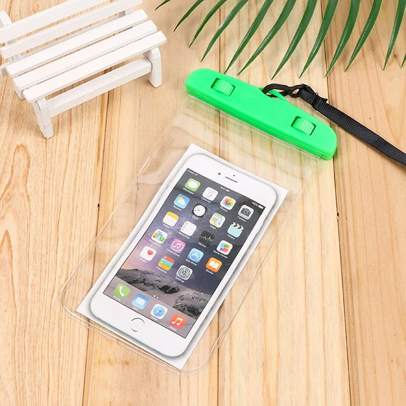 Free Sample PVC Universal Size Underwater Water Proof Pouch Waterproof Phone Bag for Mobile Phone