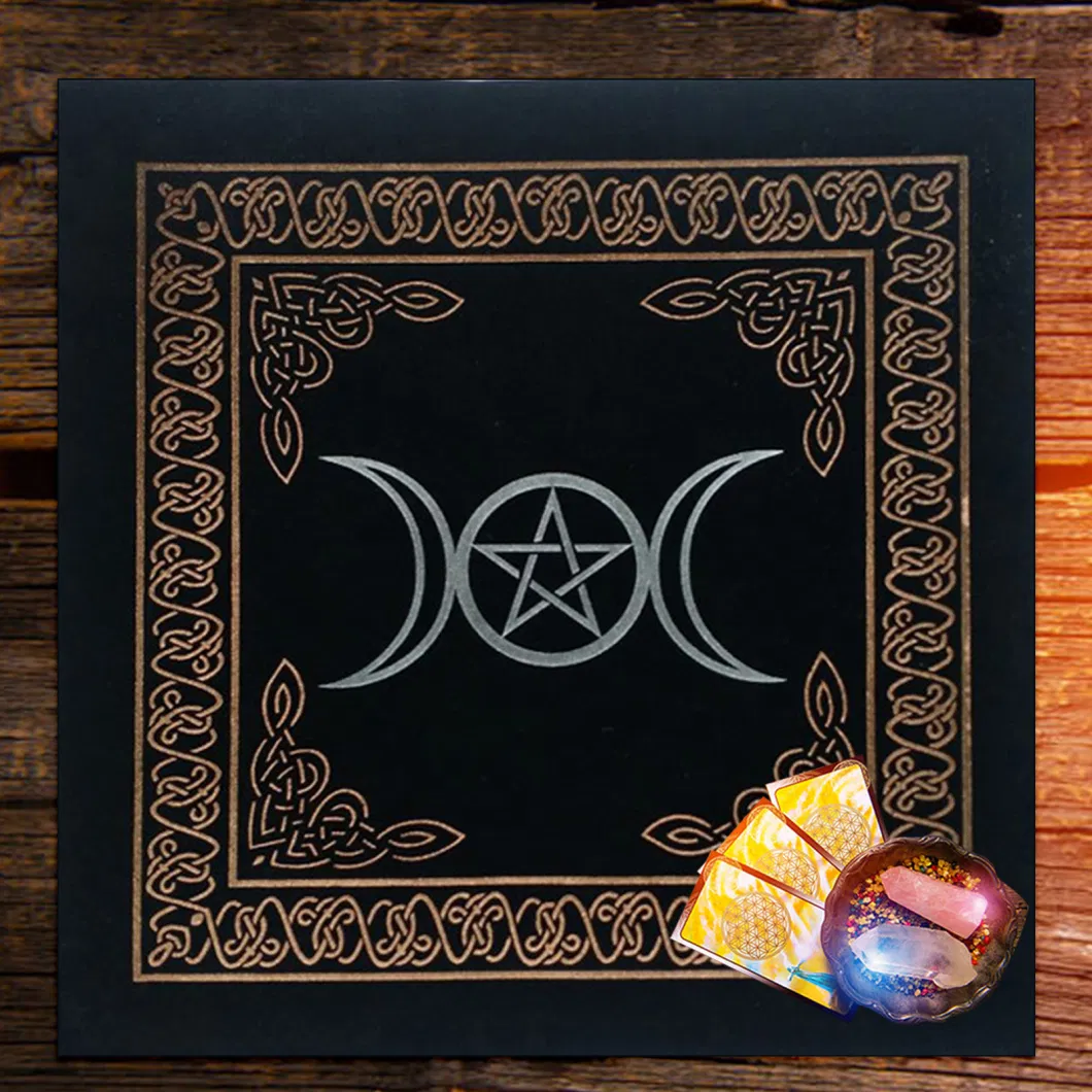 Board Games Oracle Card Pad Velvet Divination Altar Cloth Constellations Tarot Card Tablecloth Runes Witchcraft Supplies