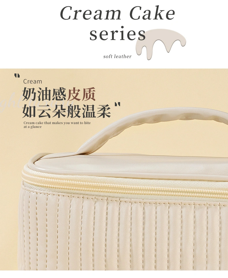 Wholesale Personalized Private Label Eco Friendly PU Vegan Leather Bulk Waterproof Travel Custom Makeup Cosmetic Bags