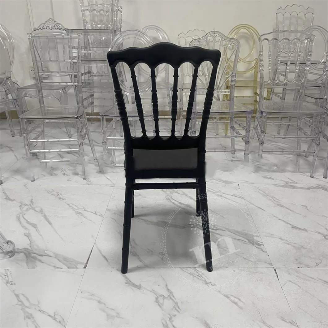 Wholesale Stackable Rental Monobloc Funeral Plastic Chair Bamboo Dining Chairs for Event