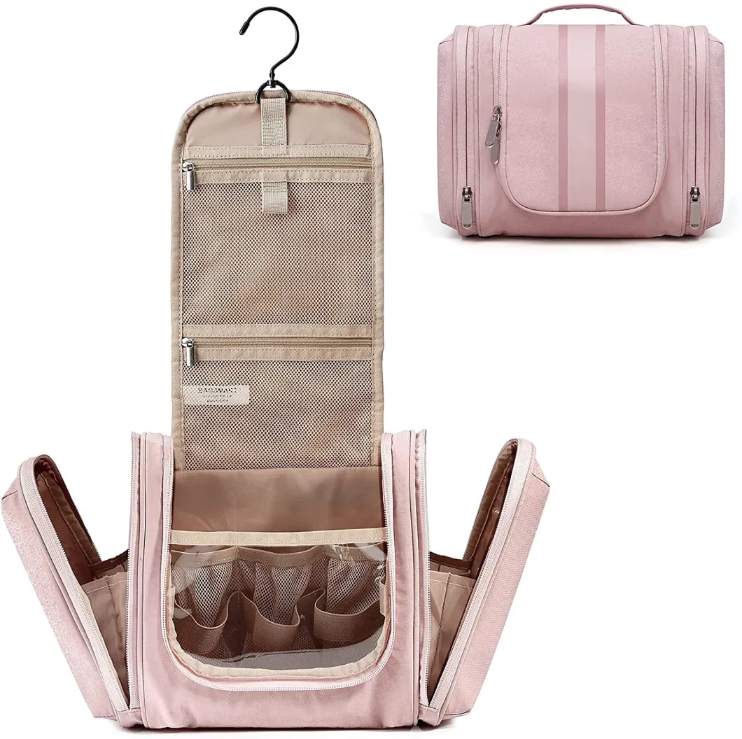 Hanging Toiletry Bag Travel Toiletry Organizer with Hanging Hook Water Resistant Cosmetic Makeup Bag Travel