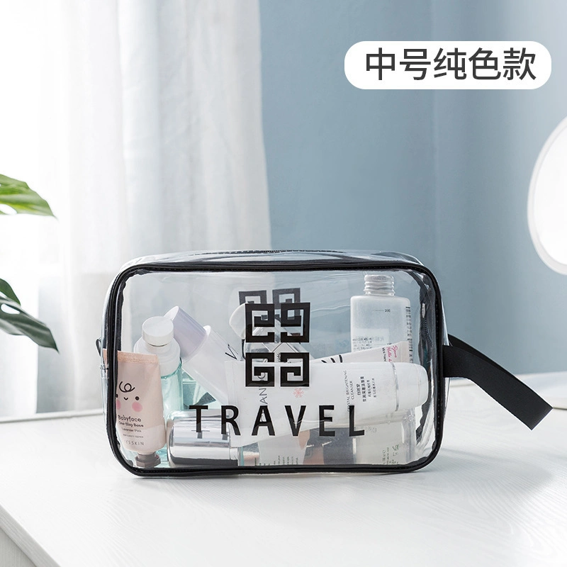 Wholesale New Designer Makeup Shopping Bag Packaging Custom Makeup Bag Transparent Pouch Bag Clear Cosmetic Bag