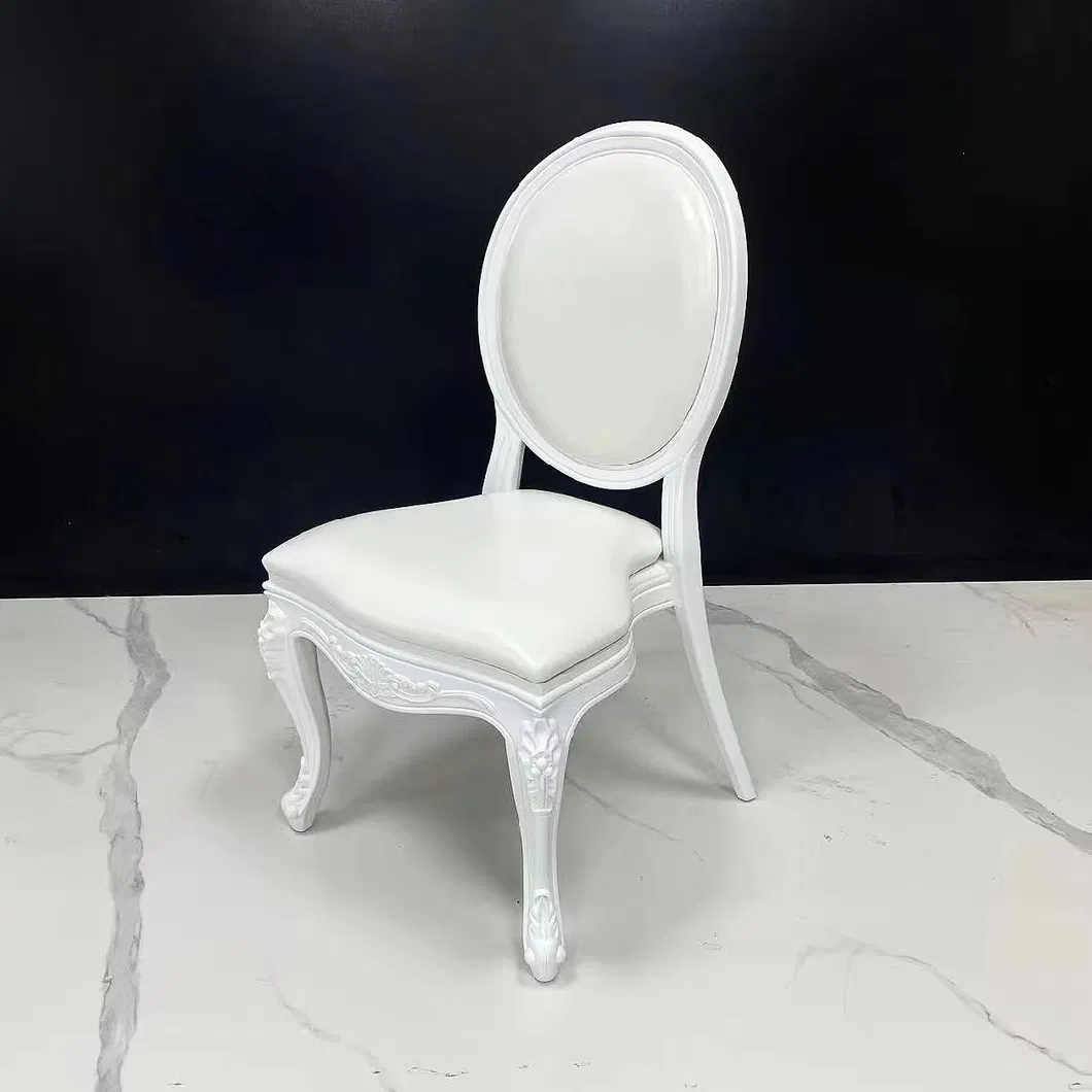 White Classic Banquet Acrylic Chiavari Chair Stacking Plastic Silla Tiffany Chair