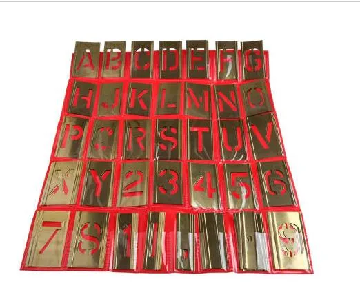 Brass Stencil Letter and Figure for Painting with Customized Service