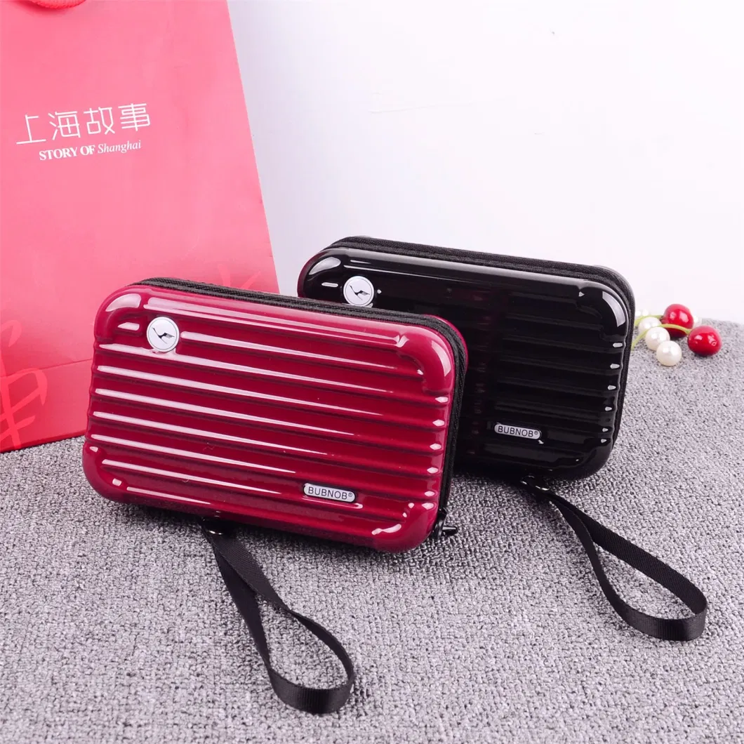 Fashion OEM Logo Hand Carry Cosmetic Bag Ladies Makeup Case