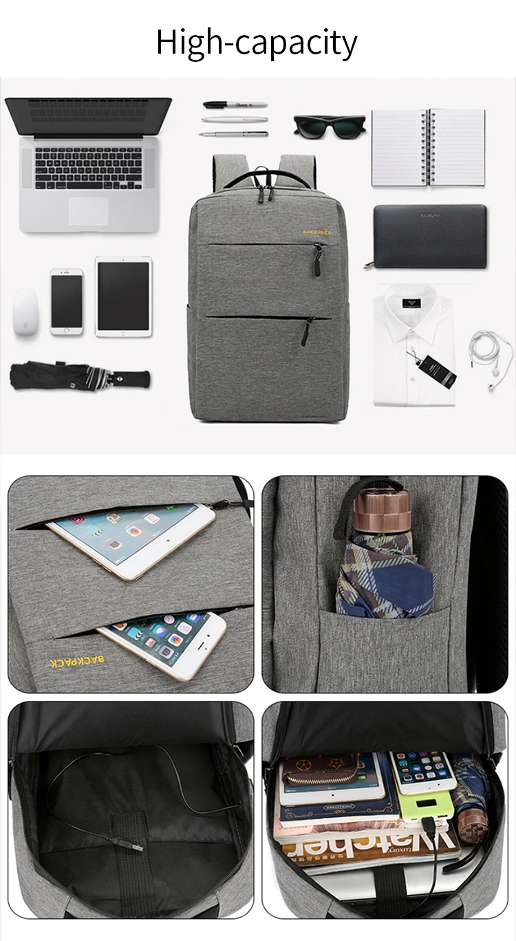 3 Set Anti Theft Men Women Travel School Bag Male Laptop Backpack