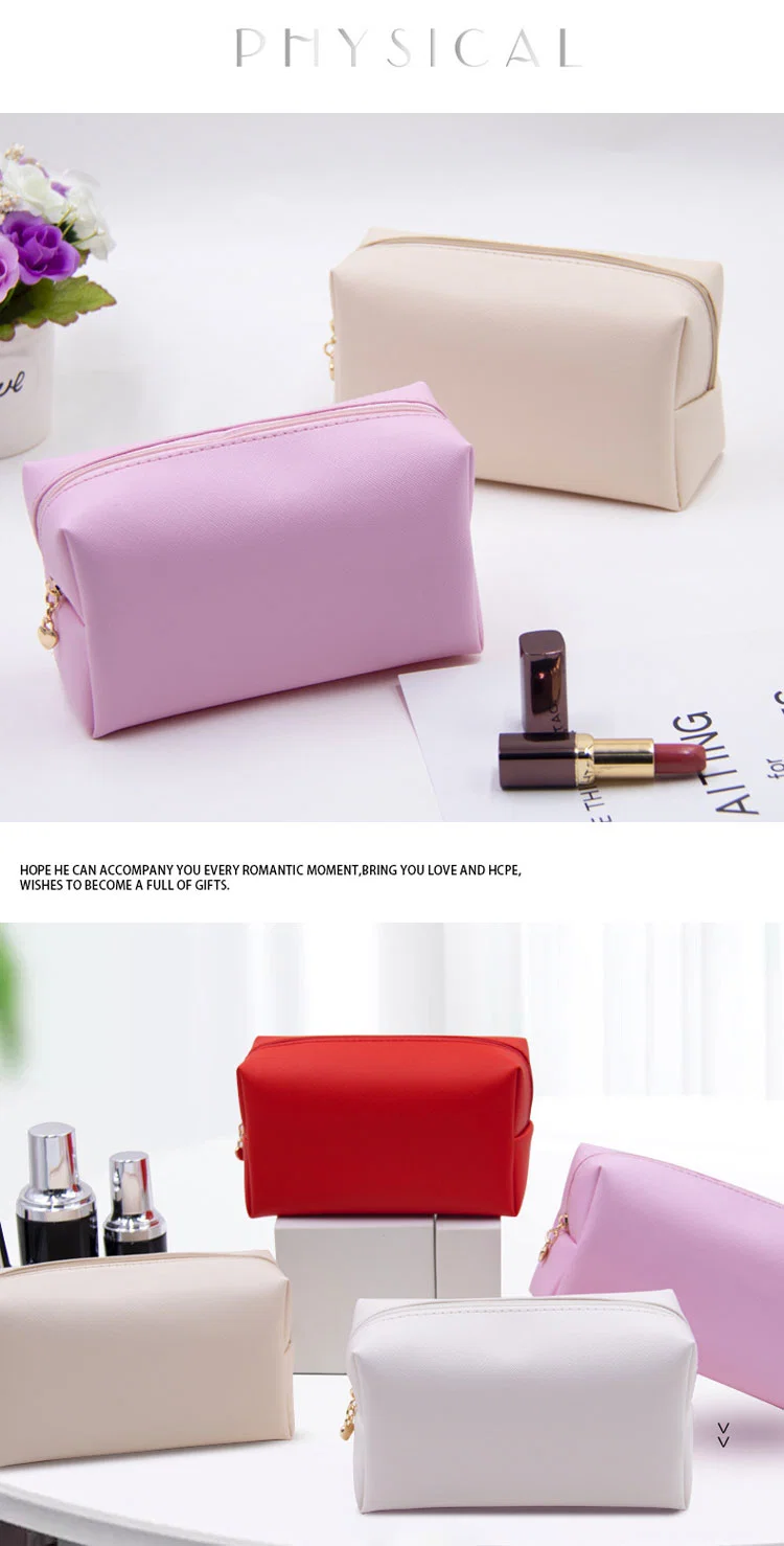 Designer Bags Waterproof PU Travel Makeup Bag Cosmetic Bag with Custom Logo