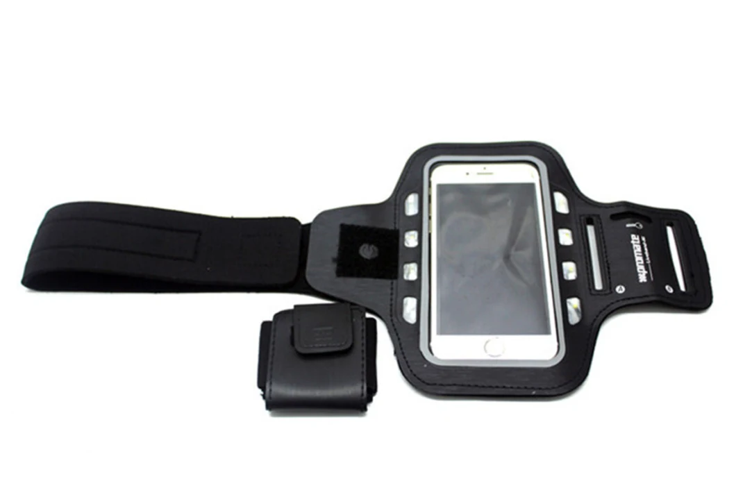 LED Light Phone Armband Neoprene Running Arm Band Case for iPhone 12 Mobile Bag