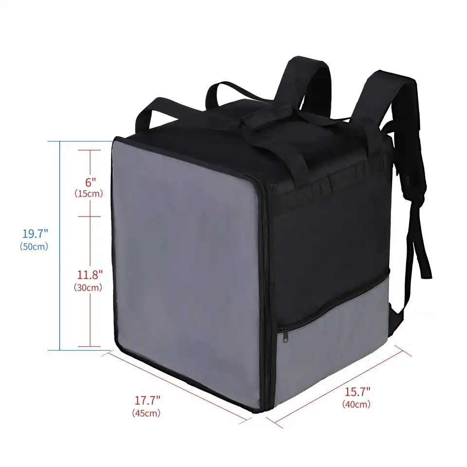 Durable Cooler Insulated Reusable Bag Food Delivery Bag Delivery Man Bag with Shoulder