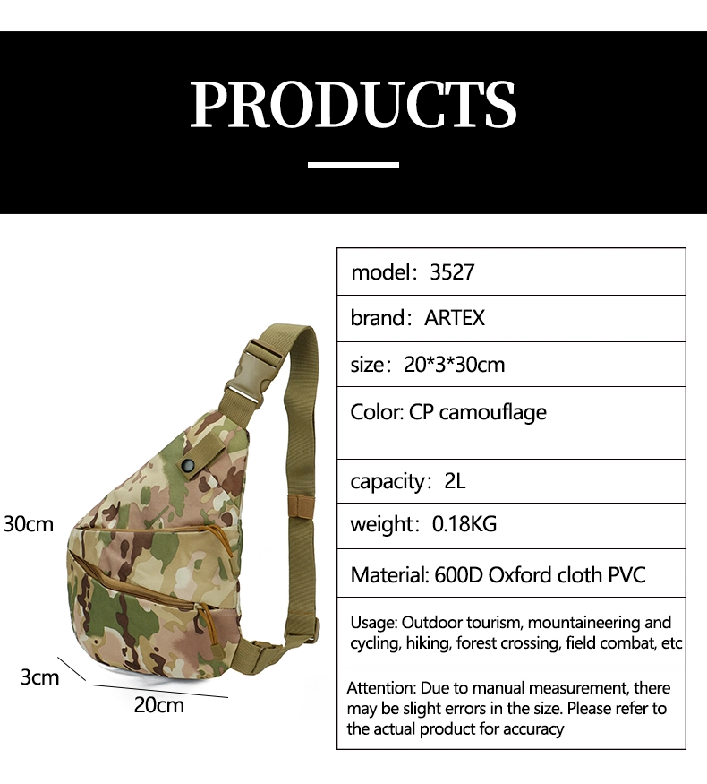 Light Weight Tactical Molle Accessory Pouch Backpack Sling Chest Crossbody Messenger Shoulder Bag