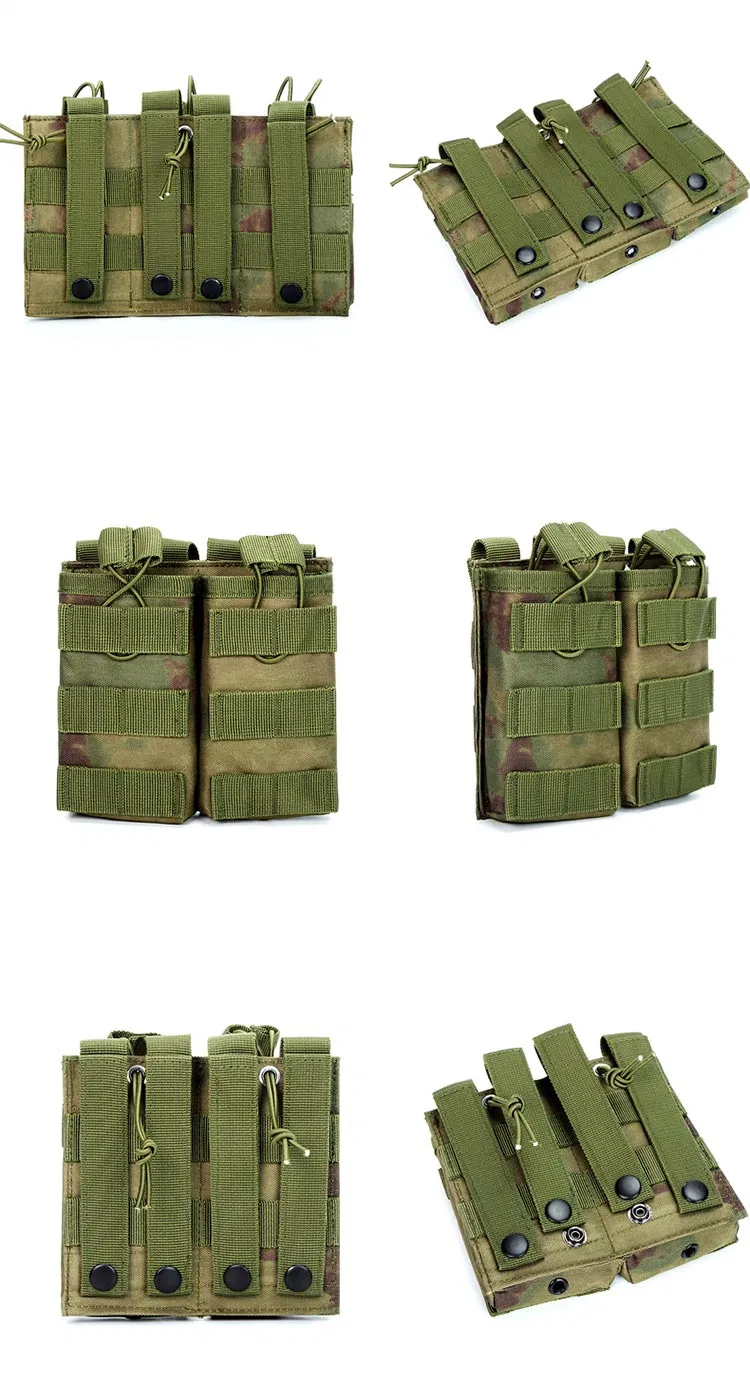 Outdoor Sport Pouch Triple Double Single Quadruple Molle Storage Intercom Tactical Bag