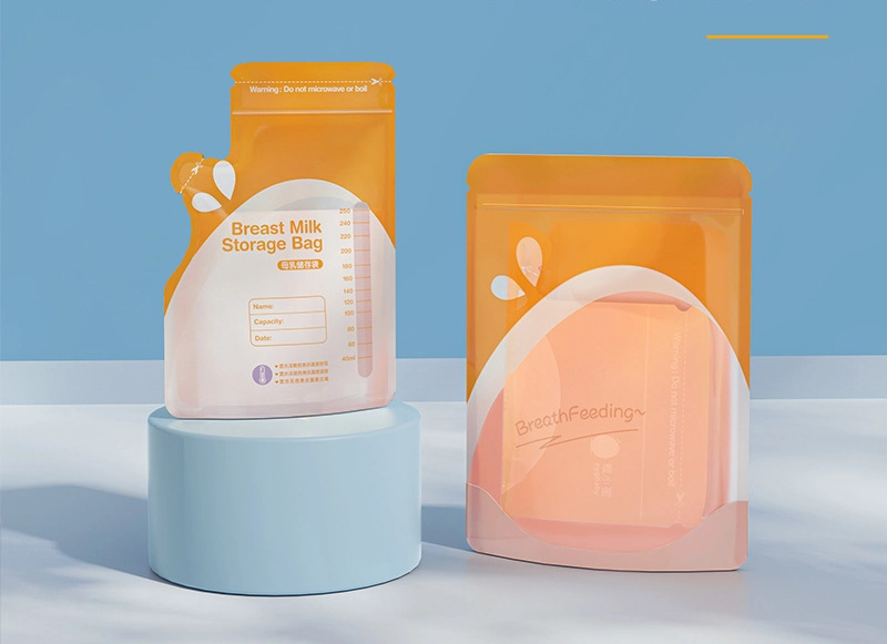 Special Shaped Sterilization Food Grade Milk Powder Frozen Cooler Sachet Plastic Packaging Pouch Baby Breast Milk Storage Bag