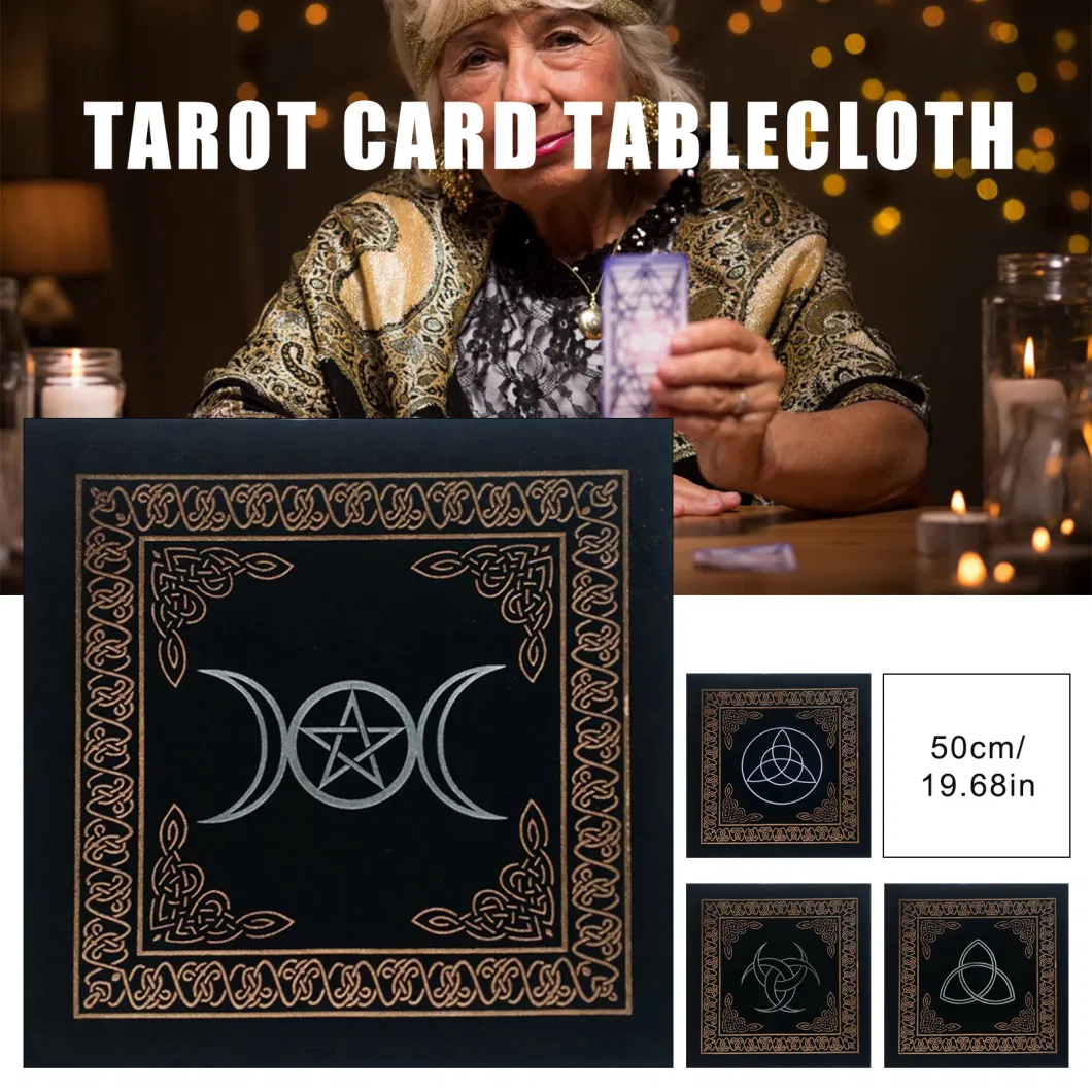 Board Games Oracle Card Pad Velvet Divination Altar Cloth Constellations Tarot Card Tablecloth Runes Witchcraft Supplies