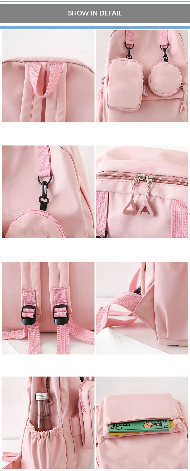 New Design Backpacks Bag for Girls and Boys Cute Men Korean Bags Teenager Leisure Travel Custom Young School Bags Backpack