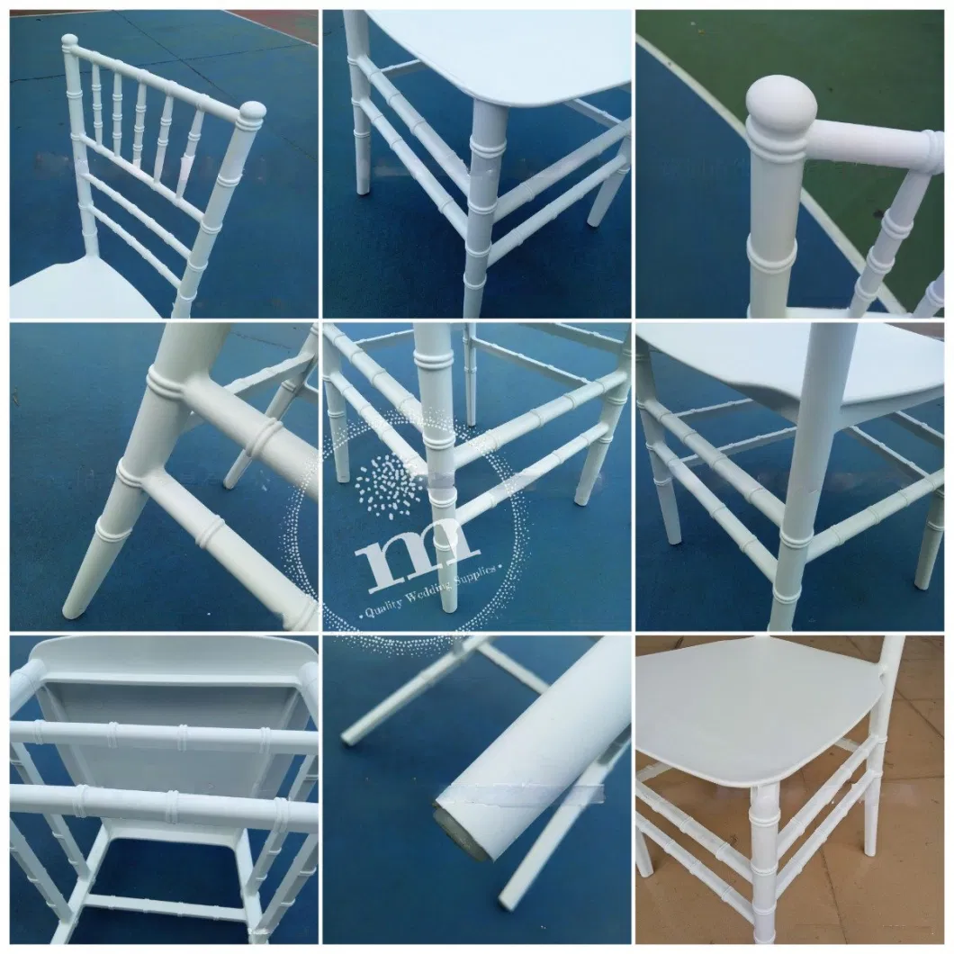 Low Price White Elegant Chiavari Banquet Chair Guangzhou Wedding Resin Tiffany Chairs