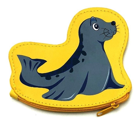 Reusable PU Sea Animal Disign Coin Purse Portable Shopping Bag