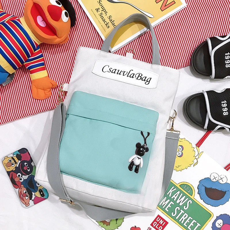 Fashion Backpack Canvas Women Backpack Anti-Theft Shoulder Bag New School Bag for Teenager Girls