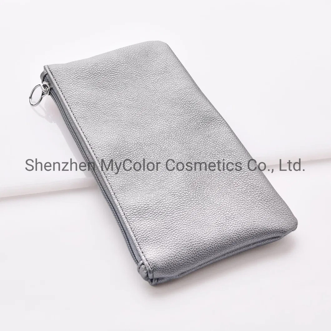 Portable Eco Friendly Makeup Bag Waterproof Travel Cosmetic PU Leather Bag