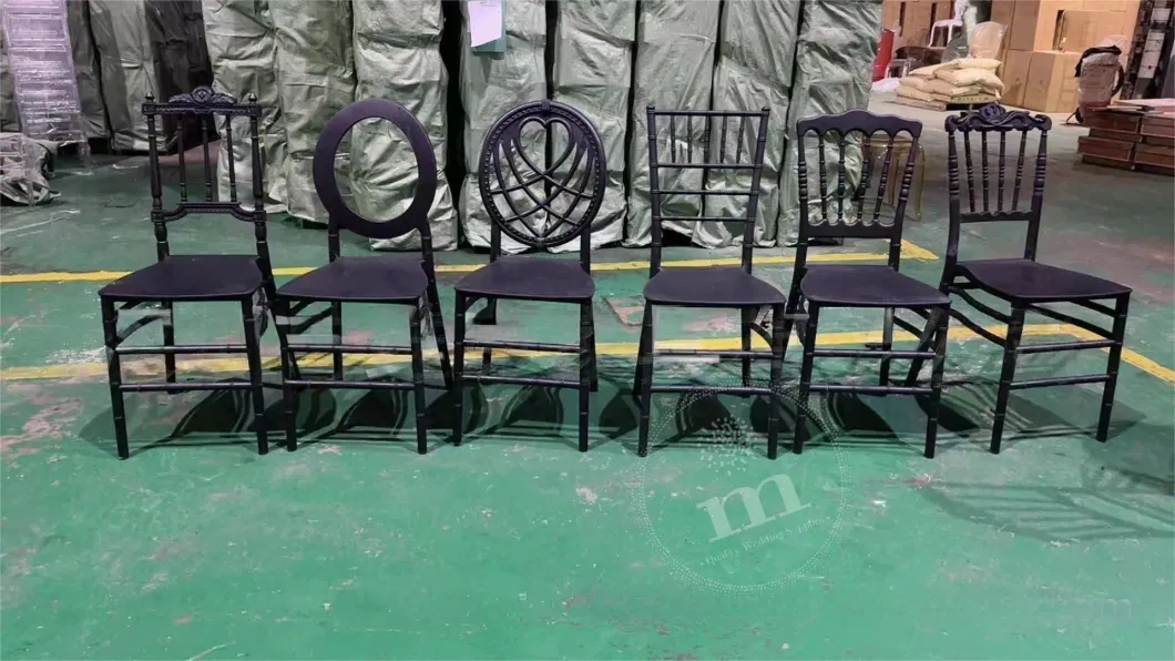 Cheap Wholesale Resin Wedding Plastic Wedding Garden Black Tiffany Chairs