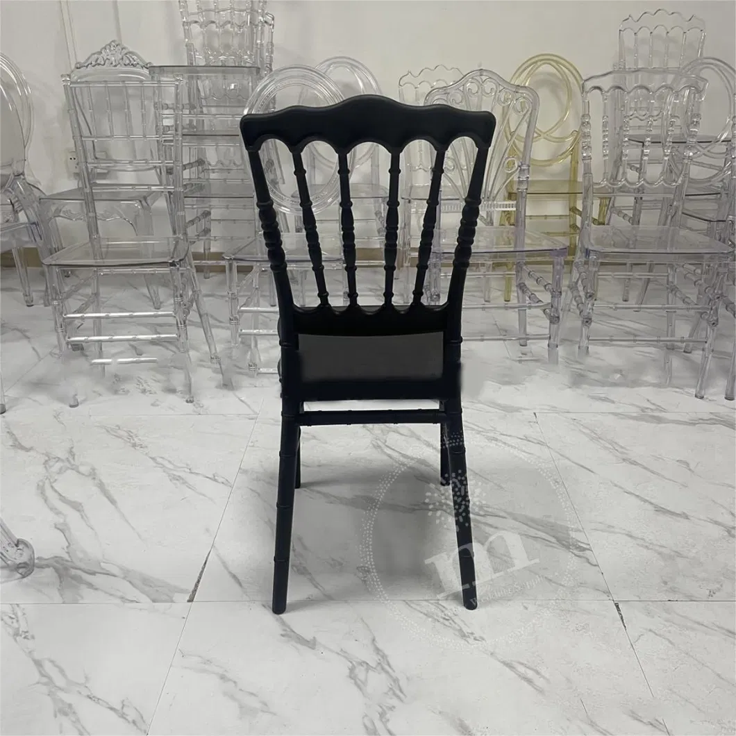 Cheap Wholesale Resin Wedding Plastic Wedding Garden Black Tiffany Chairs