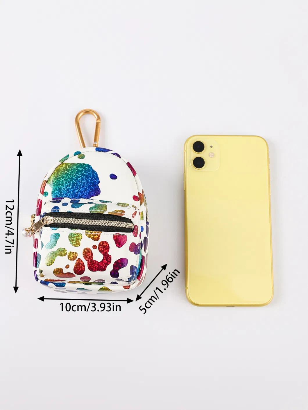 Coin Purse Colorful Mini Small School Bag Car Key Chain Pendant