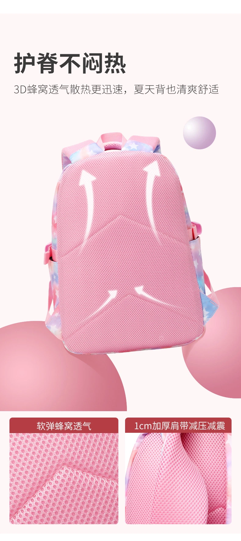 Ru 3 in 1 Floral Backpack for Girls Students Rucksack with Lunch Bag and Pencil Bag for Teenager Canvas Waterproof School Bag