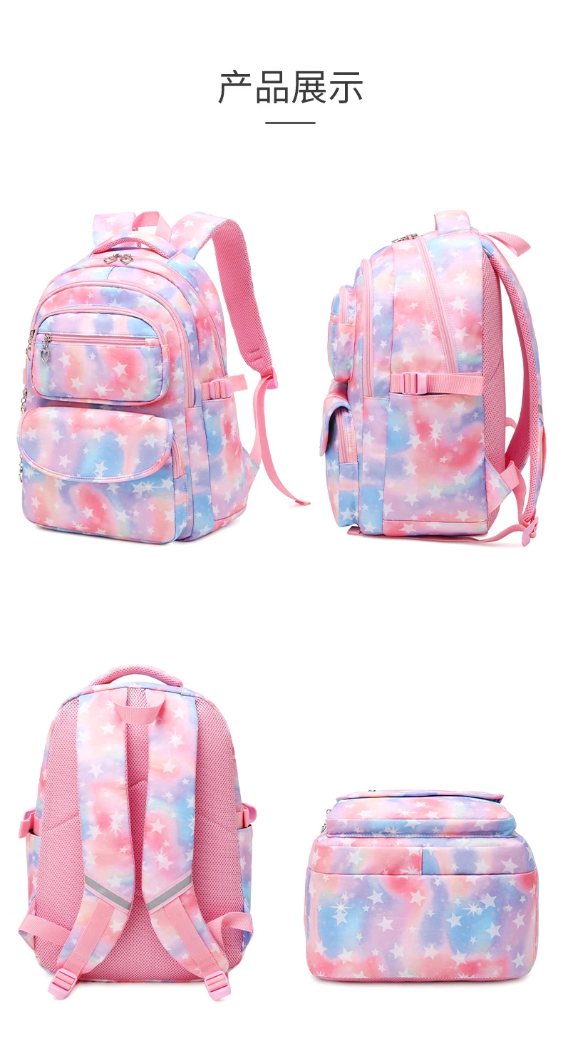 Ru 3 in 1 Floral Backpack for Girls Students Rucksack with Lunch Bag and Pencil Bag for Teenager Canvas Waterproof School Bag